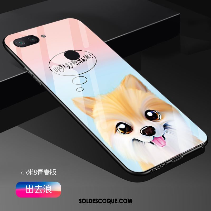 Coque Xiaomi Mi 8 Lite Protection Téléphone Portable Petit Verre Dessin Animé Housse France