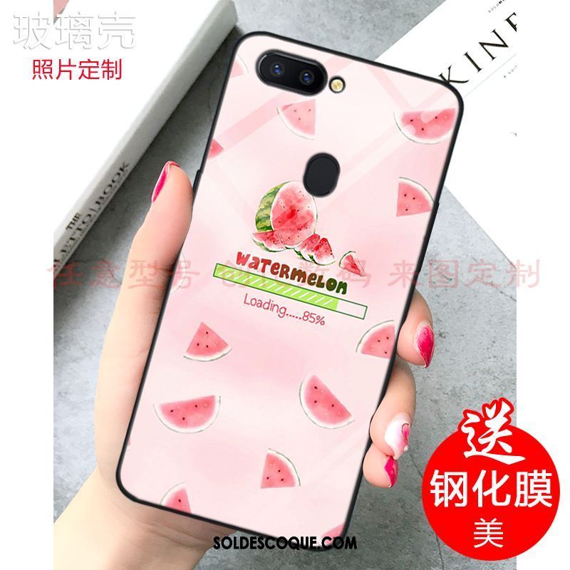 Coque Xiaomi Mi 8 Lite Rose Frais Jeunesse Citron Verre Soldes