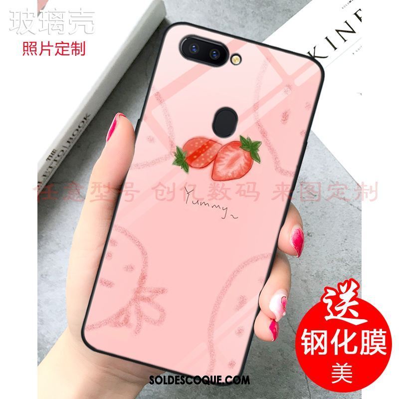 Coque Xiaomi Mi 8 Lite Rose Frais Jeunesse Citron Verre Soldes