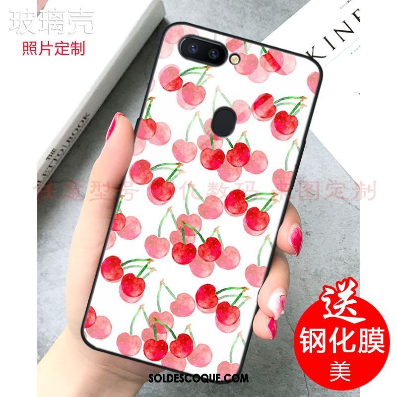 Coque Xiaomi Mi 8 Lite Rose Frais Jeunesse Citron Verre Soldes