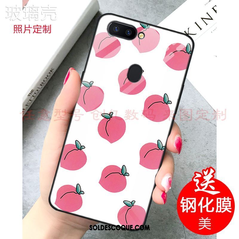 Coque Xiaomi Mi 8 Lite Rose Frais Jeunesse Citron Verre Soldes