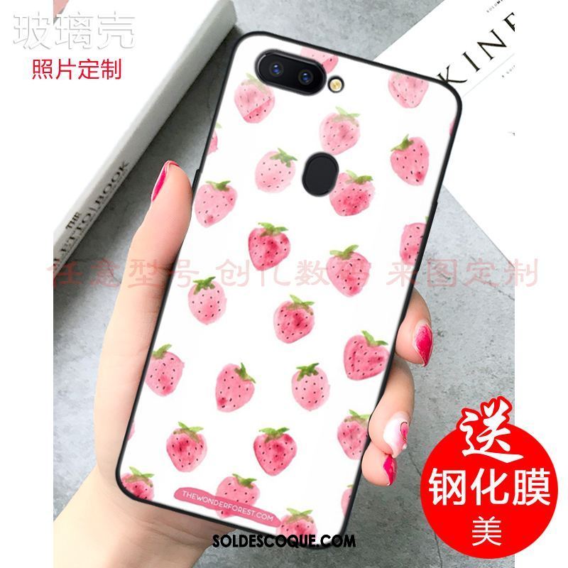 Coque Xiaomi Mi 8 Lite Rose Frais Jeunesse Citron Verre Soldes