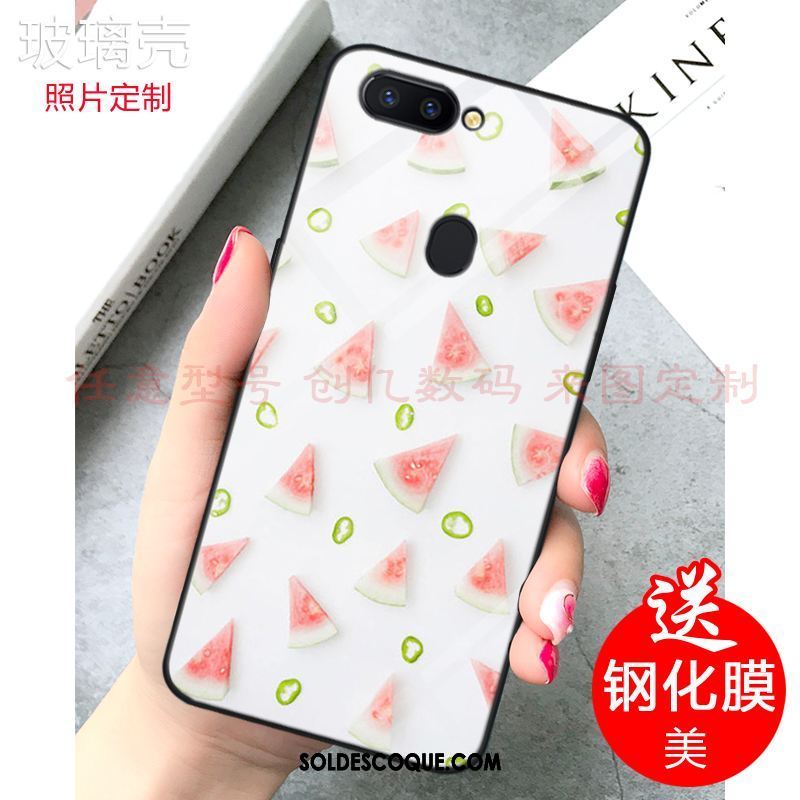 Coque Xiaomi Mi 8 Lite Rose Frais Jeunesse Citron Verre Soldes