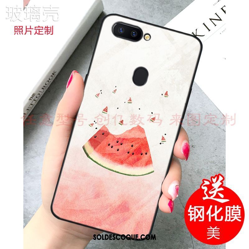 Coque Xiaomi Mi 8 Lite Rose Frais Jeunesse Citron Verre Soldes