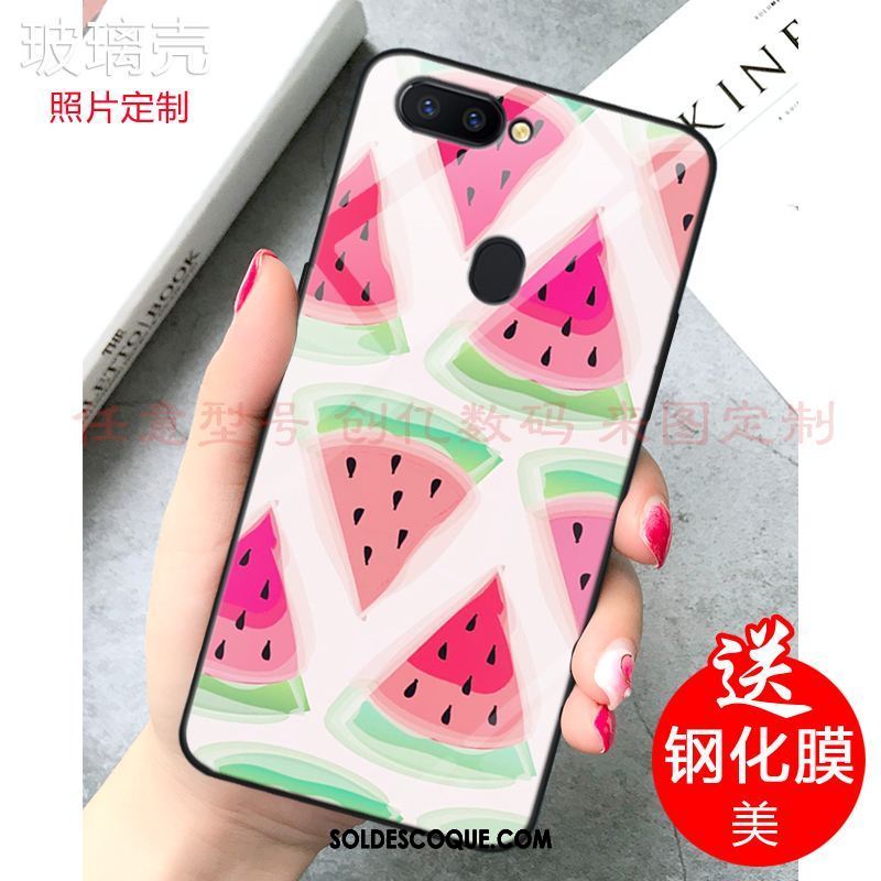 Coque Xiaomi Mi 8 Lite Rose Frais Jeunesse Citron Verre Soldes