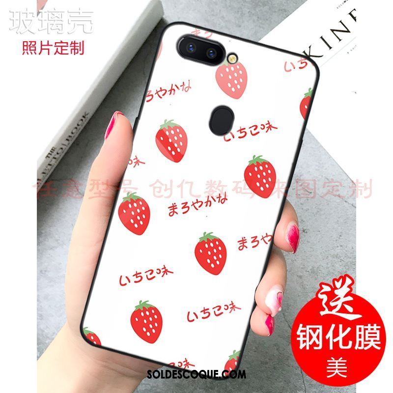 Coque Xiaomi Mi 8 Lite Rose Frais Jeunesse Citron Verre Soldes