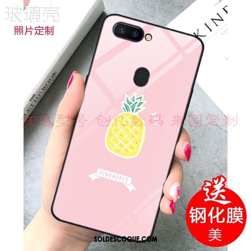 Coque Xiaomi Mi 8 Lite Rose Frais Jeunesse Citron Verre Soldes