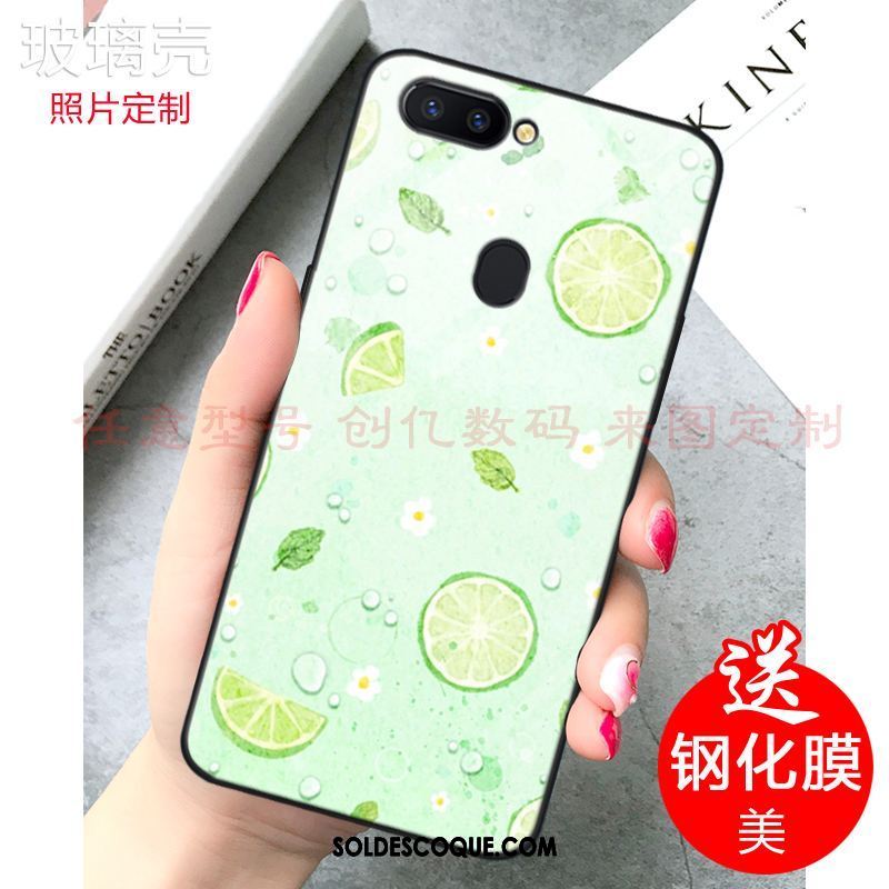 Coque Xiaomi Mi 8 Lite Rose Frais Jeunesse Citron Verre Soldes