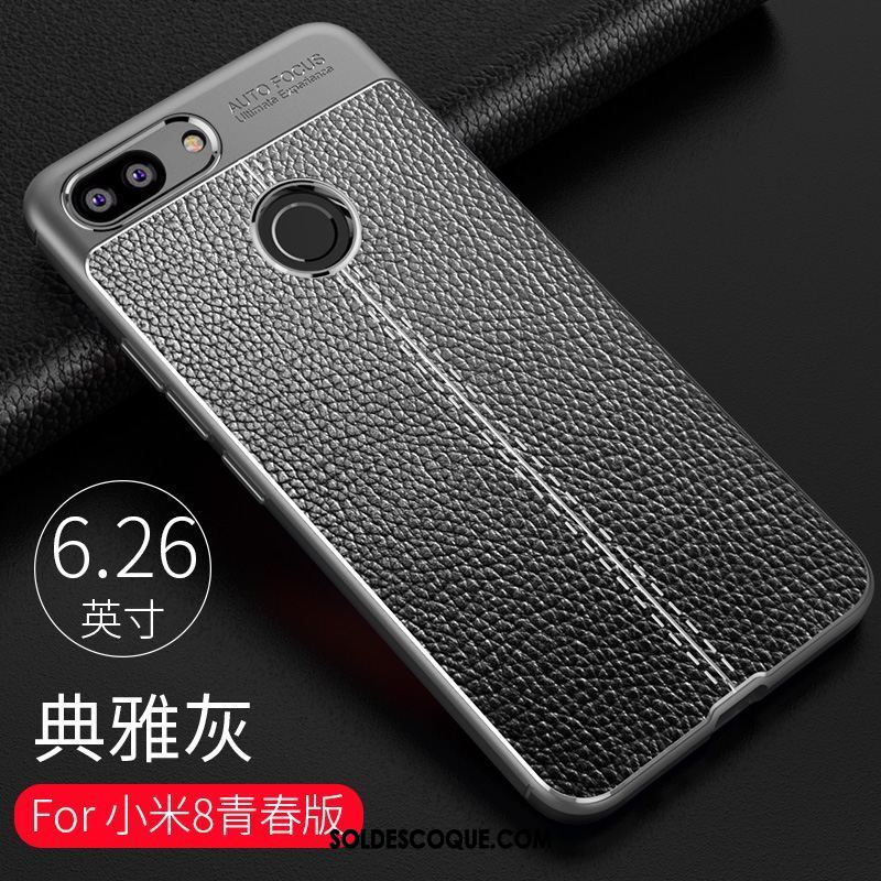 Coque Xiaomi Mi 8 Lite Tendance Bleu Étui Téléphone Portable Net Rouge Housse En Vente