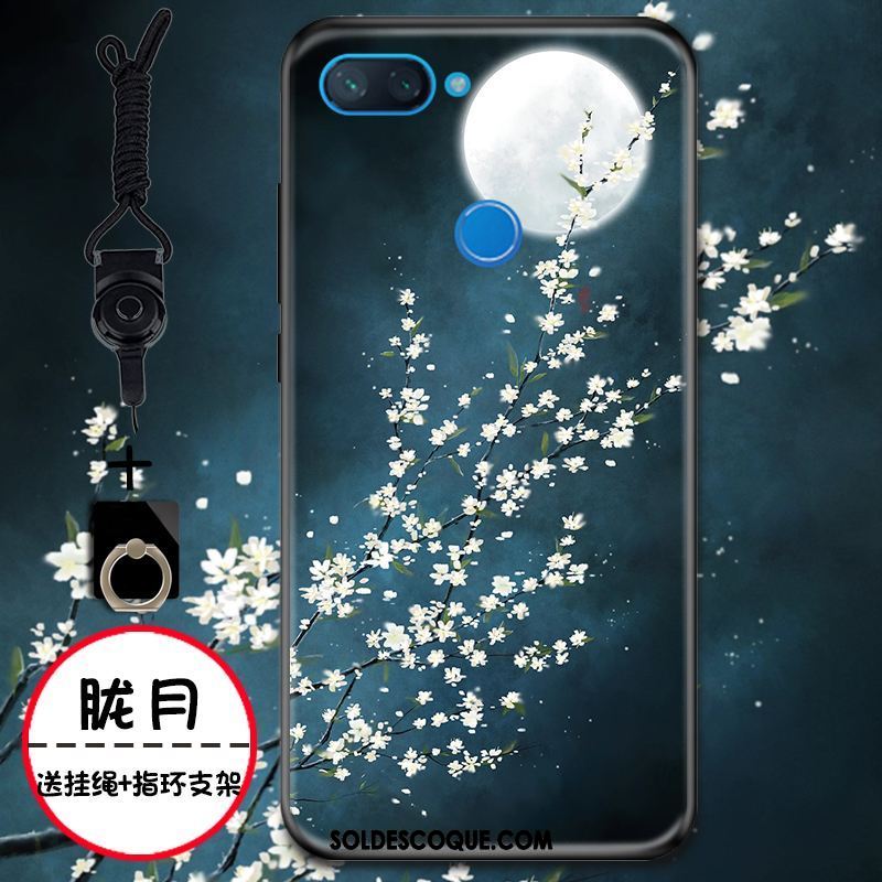 Coque Xiaomi Mi 8 Lite Tout Compris Étui Incassable Encre Délavé En Daim En Vente