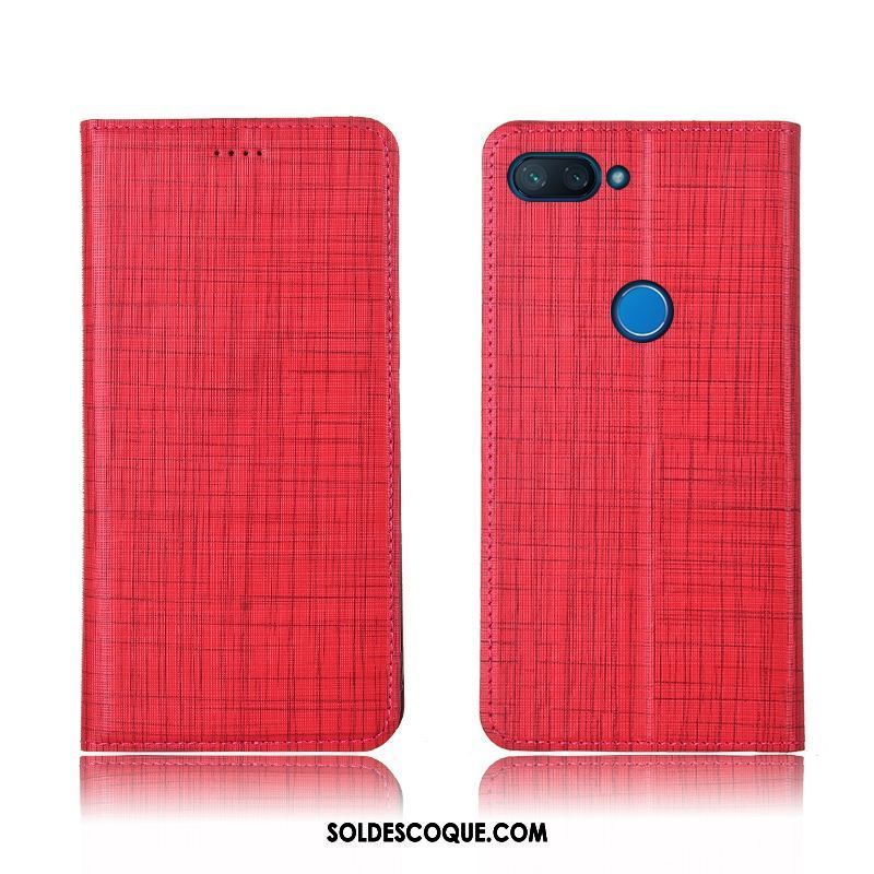 Coque Xiaomi Mi 8 Lite Étui En Cuir Incassable Clamshell Rouge Jeunesse France