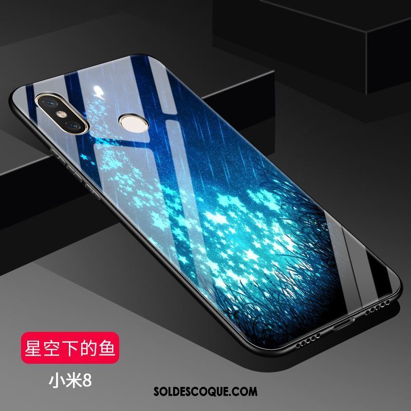 Coque Xiaomi Mi 8 Miroir Incassable Ornements Suspendus Petit Transparent Pas Cher