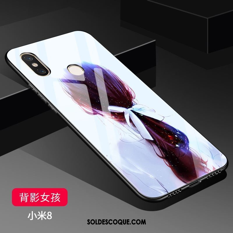 Coque Xiaomi Mi 8 Miroir Incassable Ornements Suspendus Petit Transparent Pas Cher