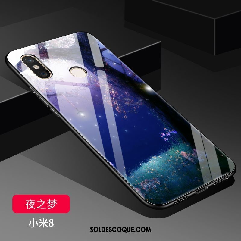 Coque Xiaomi Mi 8 Miroir Incassable Ornements Suspendus Petit Transparent Pas Cher