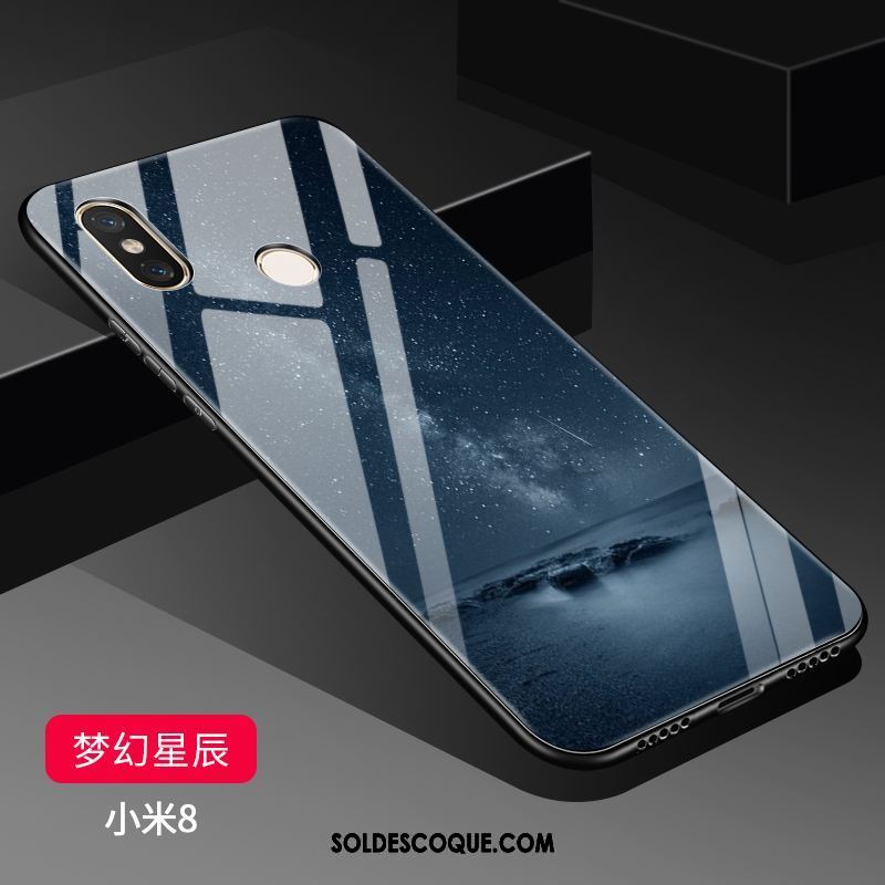 Coque Xiaomi Mi 8 Miroir Incassable Ornements Suspendus Petit Transparent Pas Cher