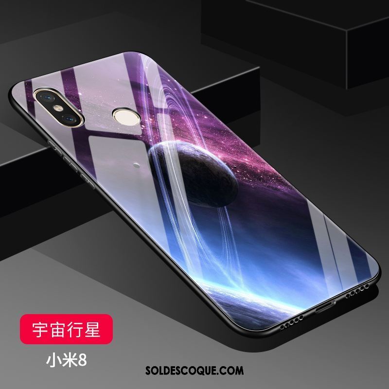 Coque Xiaomi Mi 8 Miroir Incassable Ornements Suspendus Petit Transparent Pas Cher