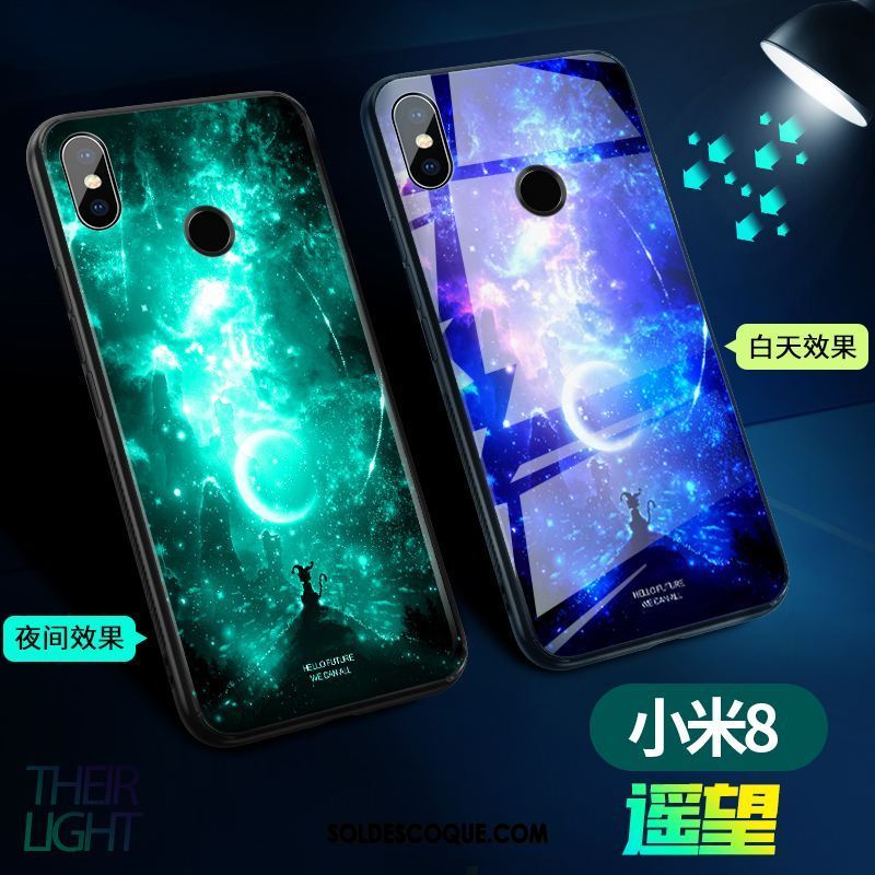 Coque Xiaomi Mi 8 Modèle Fleurie Fluide Doux Mémorial Créatif Petit France