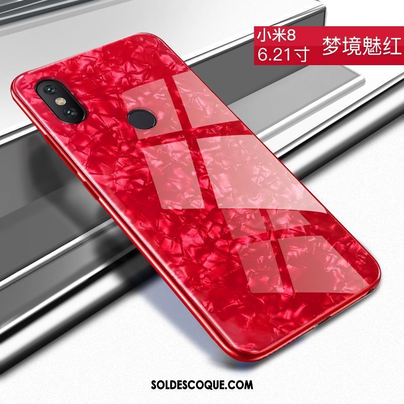 Coque Xiaomi Mi 8 Net Rouge Téléphone Portable Marque De Tendance Charmant Créatif En Ligne