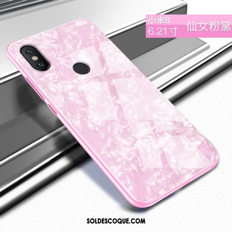 Coque Xiaomi Mi 8 Net Rouge Téléphone Portable Marque De Tendance Charmant Créatif En Ligne