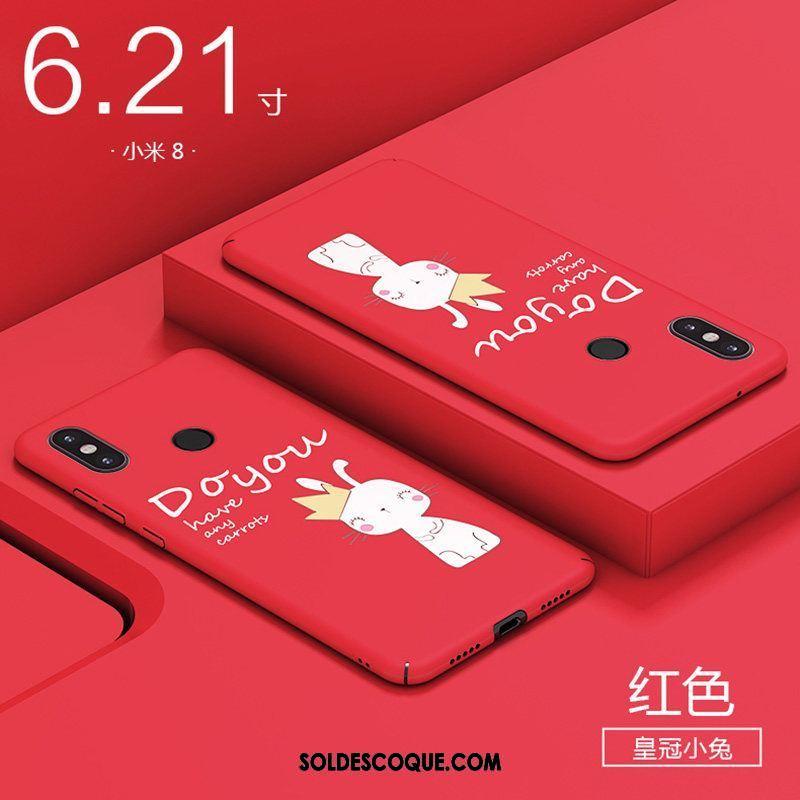 Coque Xiaomi Mi 8 Nouveau Plastique Petit Difficile Protection Pas Cher