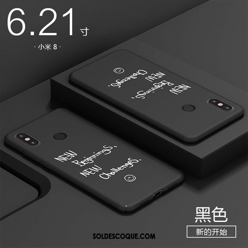 Coque Xiaomi Mi 8 Nouveau Plastique Petit Difficile Protection Pas Cher