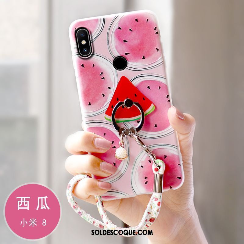 Coque Xiaomi Mi 8 Petit Gaufrage Tout Compris Téléphone Portable Fluide Doux Soldes