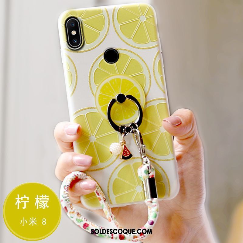 Coque Xiaomi Mi 8 Petit Gaufrage Tout Compris Téléphone Portable Fluide Doux Soldes