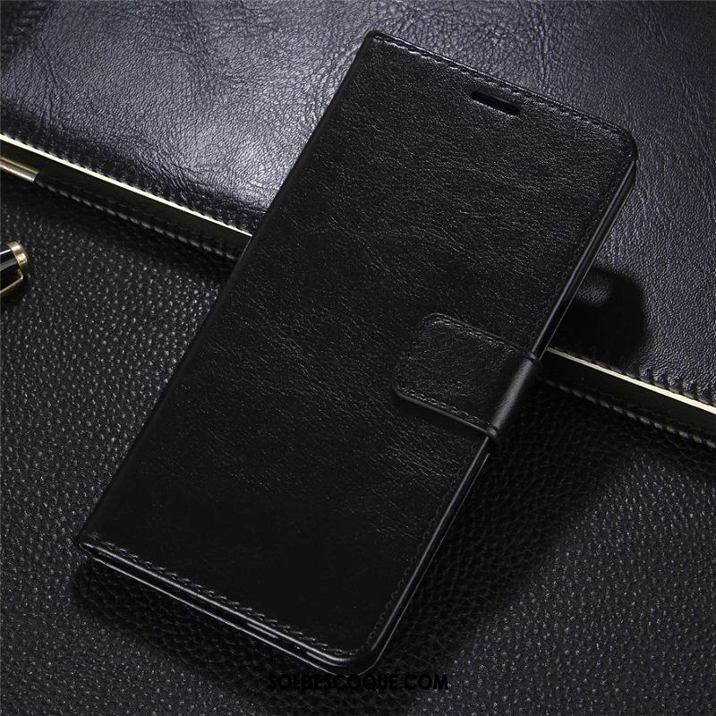 Coque Xiaomi Mi 8 Petit Téléphone Portable Incassable Rouge Étui En Cuir Pas Cher