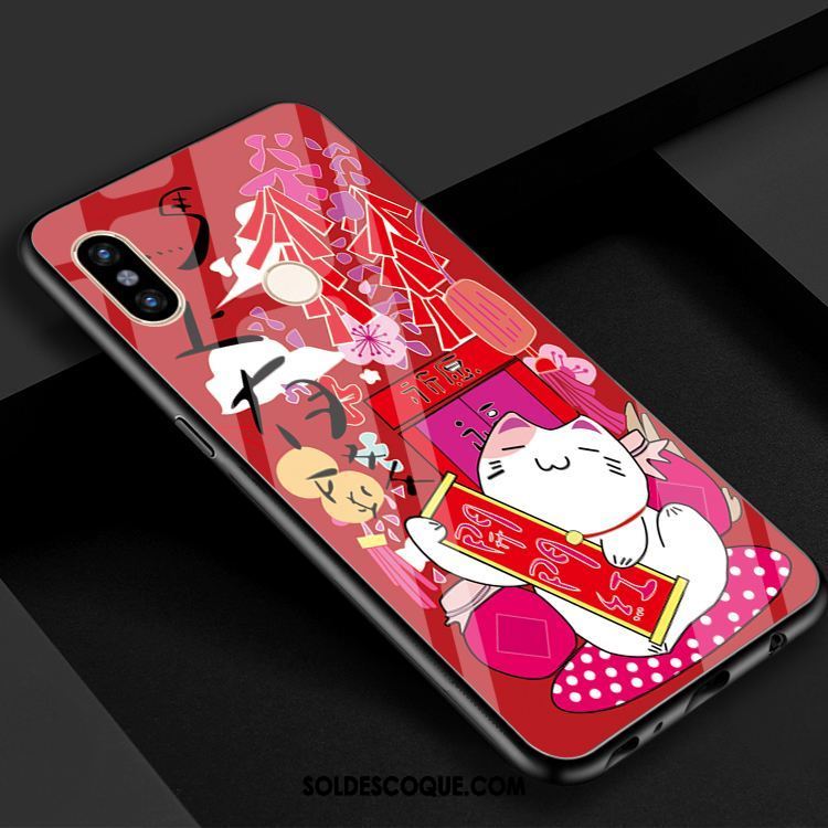 Coque Xiaomi Mi 8 Petit Verre Chat Téléphone Portable Charmant En Vente