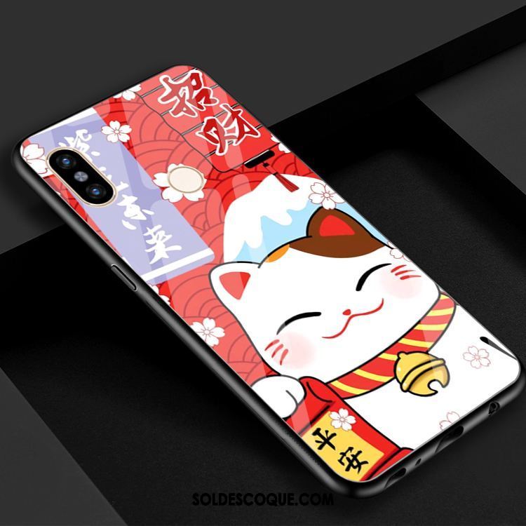 Coque Xiaomi Mi 8 Petit Verre Chat Téléphone Portable Charmant En Vente