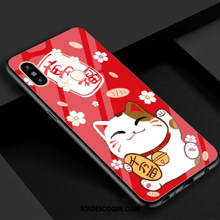 Coque Xiaomi Mi 8 Petit Verre Chat Téléphone Portable Charmant En Vente