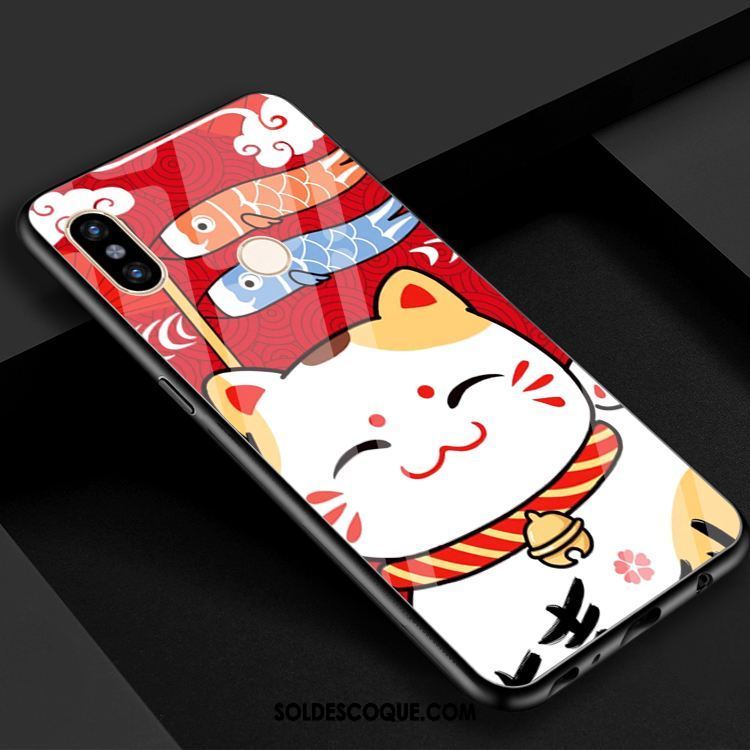 Coque Xiaomi Mi 8 Petit Verre Chat Téléphone Portable Charmant En Vente