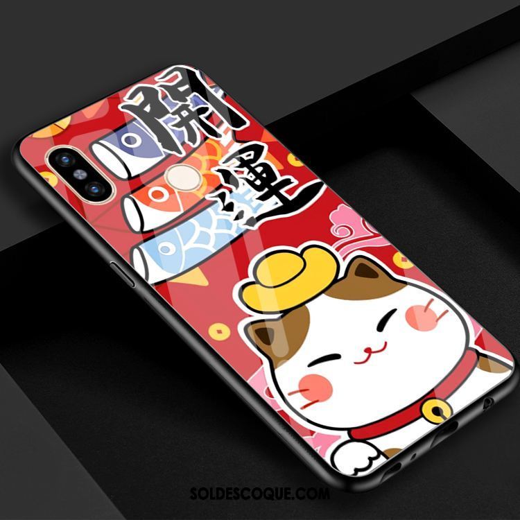 Coque Xiaomi Mi 8 Petit Verre Chat Téléphone Portable Charmant En Vente