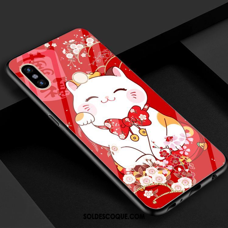 Coque Xiaomi Mi 8 Petit Verre Chat Téléphone Portable Charmant En Vente