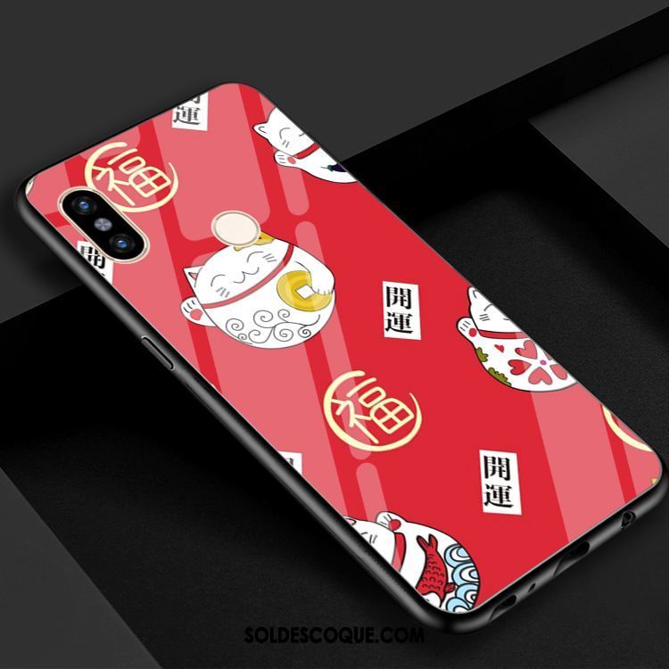 Coque Xiaomi Mi 8 Petit Verre Chat Téléphone Portable Charmant En Vente