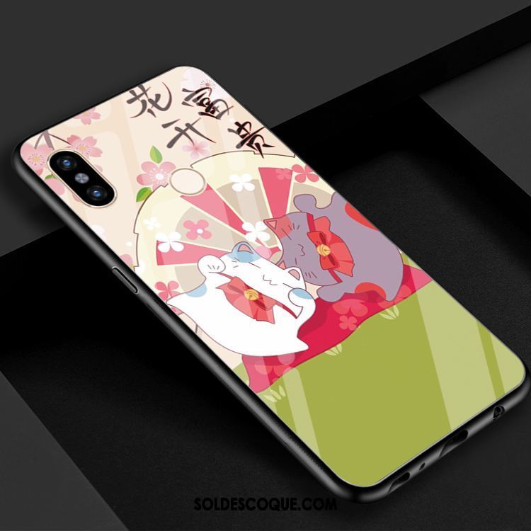 Coque Xiaomi Mi 8 Petit Verre Chat Téléphone Portable Charmant En Vente