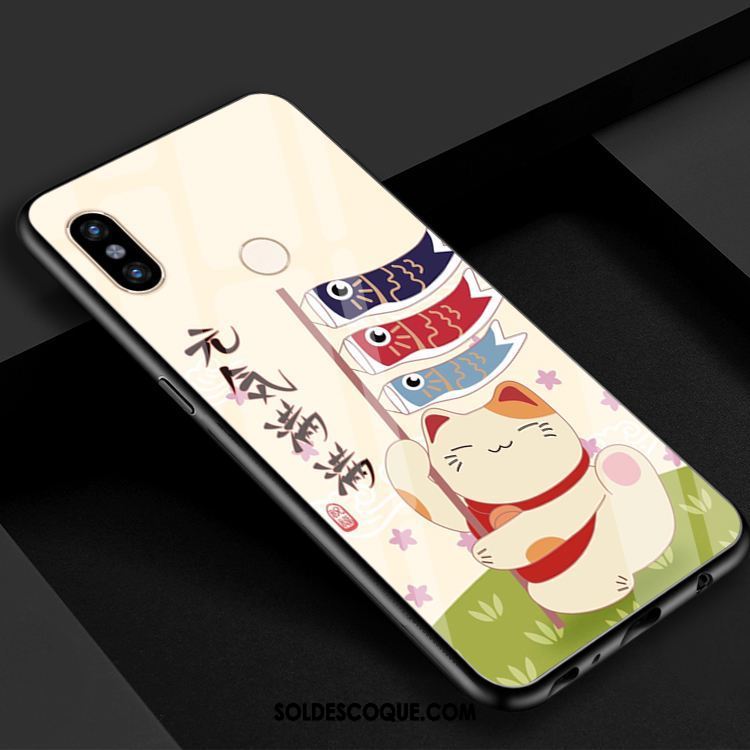 Coque Xiaomi Mi 8 Petit Verre Chat Téléphone Portable Charmant En Vente