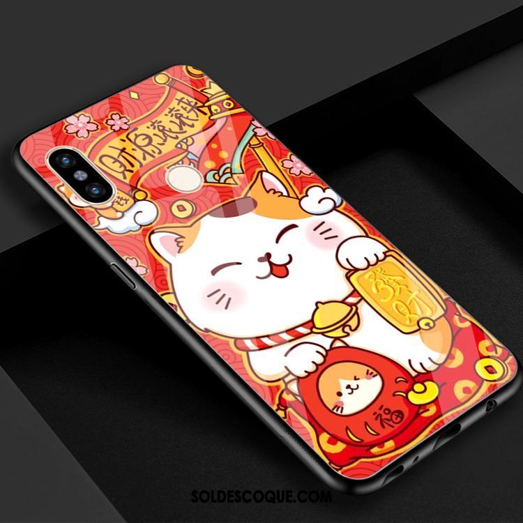 Coque Xiaomi Mi 8 Petit Verre Chat Téléphone Portable Charmant En Vente