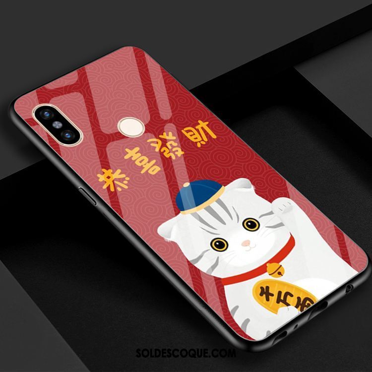 Coque Xiaomi Mi 8 Petit Verre Chat Téléphone Portable Charmant En Vente