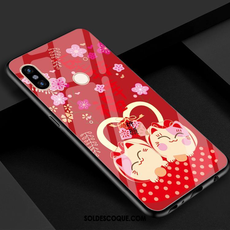 Coque Xiaomi Mi 8 Petit Verre Chat Téléphone Portable Charmant En Vente