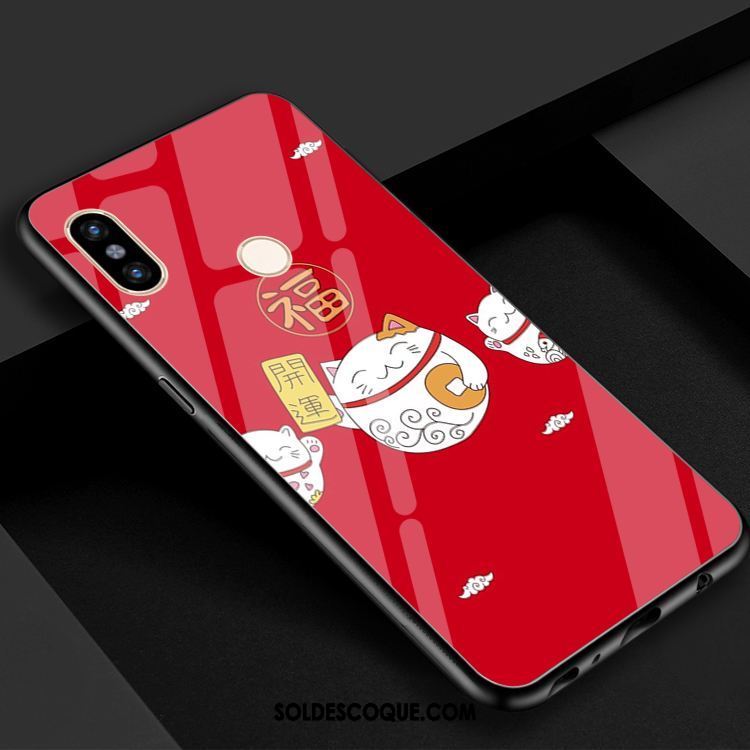 Coque Xiaomi Mi 8 Petit Verre Chat Téléphone Portable Charmant En Vente