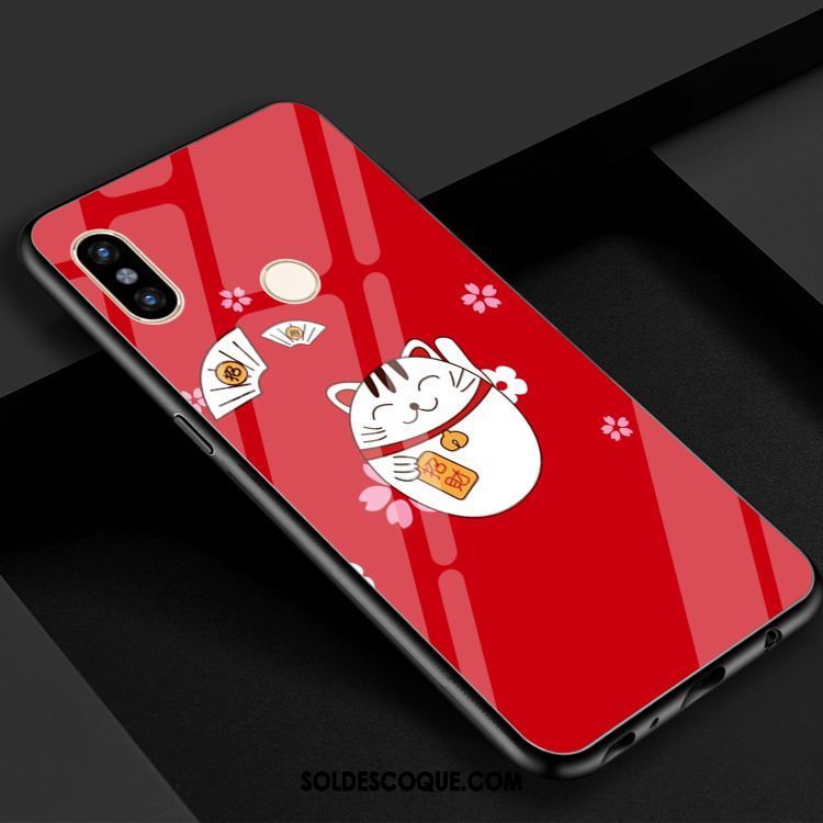 Coque Xiaomi Mi 8 Petit Verre Chat Téléphone Portable Charmant En Vente