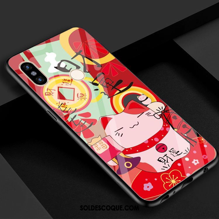 Coque Xiaomi Mi 8 Petit Verre Chat Téléphone Portable Charmant En Vente