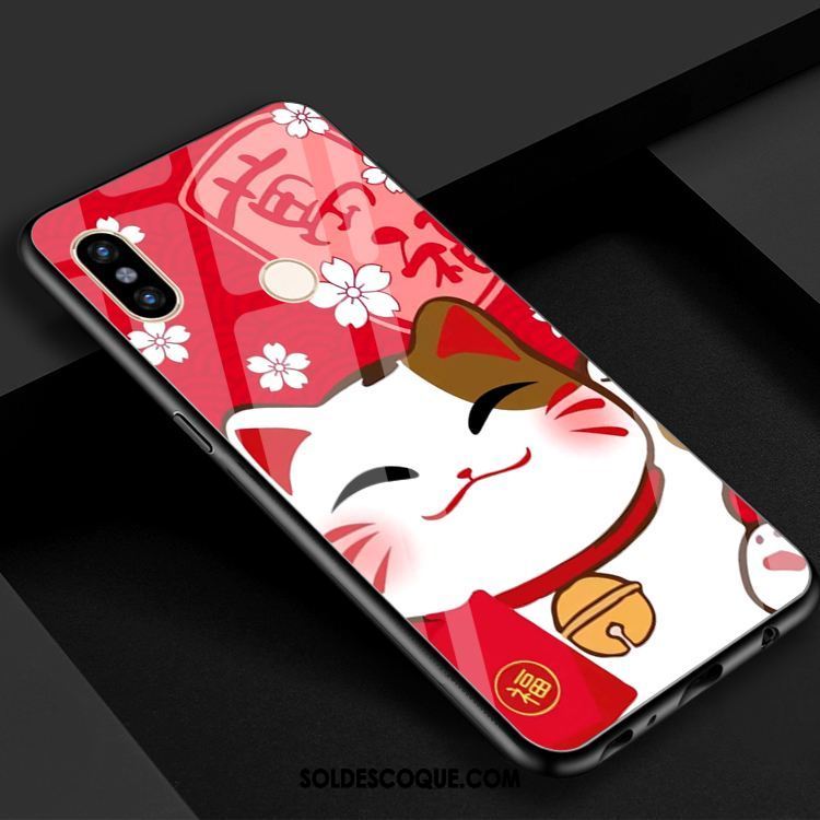 Coque Xiaomi Mi 8 Petit Verre Chat Téléphone Portable Charmant En Vente