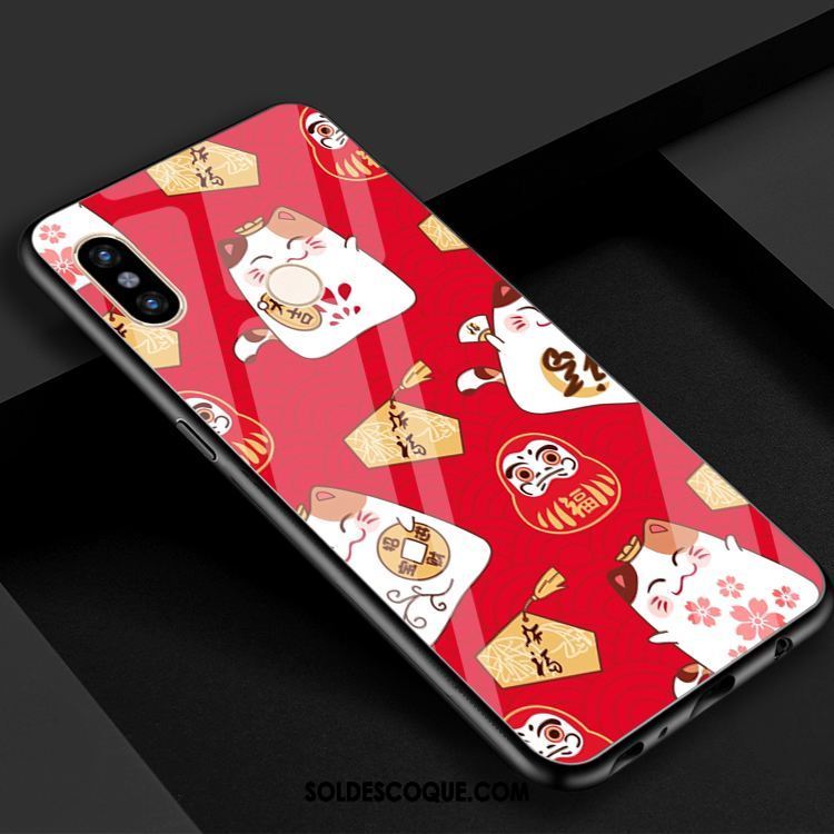 Coque Xiaomi Mi 8 Petit Verre Chat Téléphone Portable Charmant En Vente