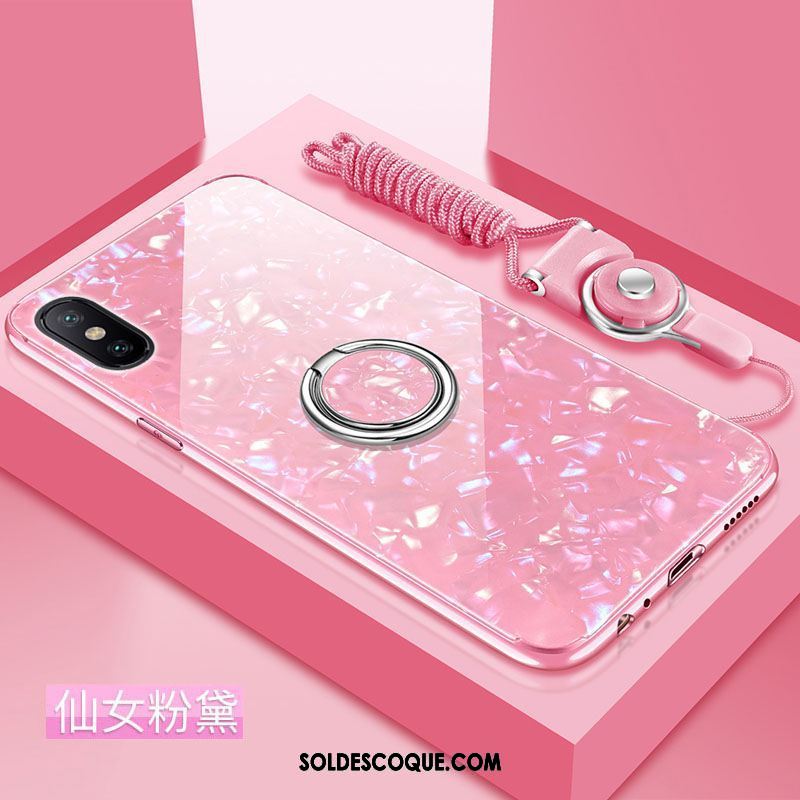 Coque Xiaomi Mi 8 Pro Difficile Protection Tout Compris Net Rouge Silicone Pas Cher