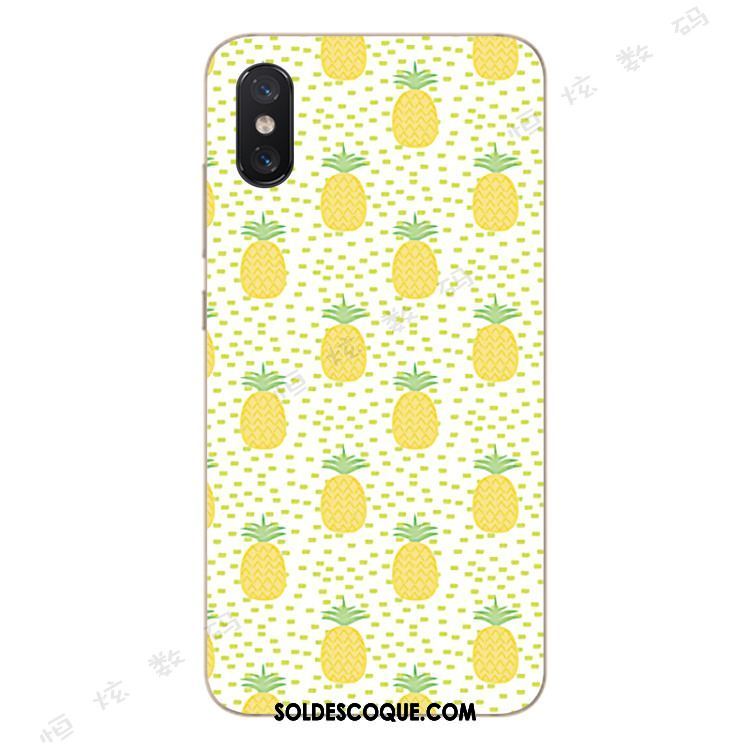 Coque Xiaomi Mi 8 Pro Fluide Doux Créatif Incassable Jaune Silicone Pas Cher