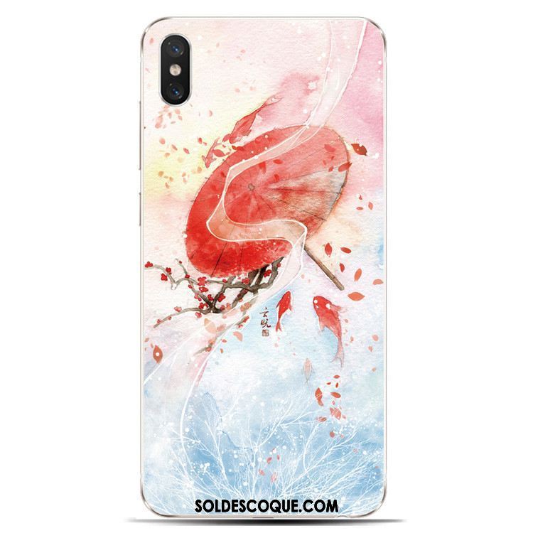 Coque Xiaomi Mi 8 Pro Fluide Doux Style Chinois Étui Téléphone Portable Modèle Fleurie Pas Cher