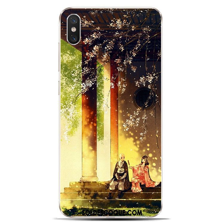 Coque Xiaomi Mi 8 Pro Fluide Doux Style Chinois Étui Téléphone Portable Modèle Fleurie Pas Cher