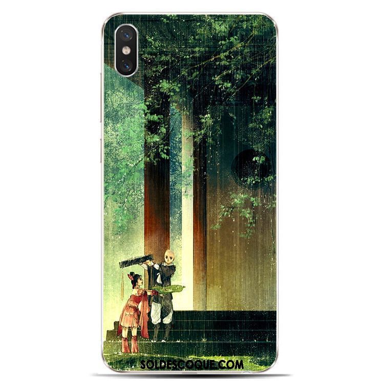 Coque Xiaomi Mi 8 Pro Fluide Doux Style Chinois Étui Téléphone Portable Modèle Fleurie Pas Cher